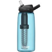 Camelbak Eddy 1L / 32oz Bottle Filtered by LifeStraw, Tritan™ Renew Plastic True Blue